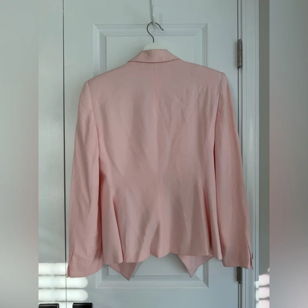 Vintage Christian Dior Peplum Blazer Light Pink Size 12
